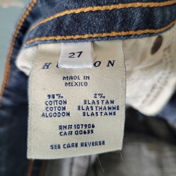 Hudson Flare Low Rise Heritage Jeans, Sz 27x33.5 - Picture 8 of 9